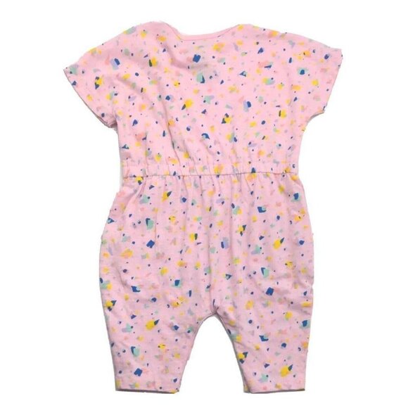 Open Edit Nordstrom Baby Clothes Romper 3 Months Pink Opal Terrazzo NEW - Picture 4 of 9
